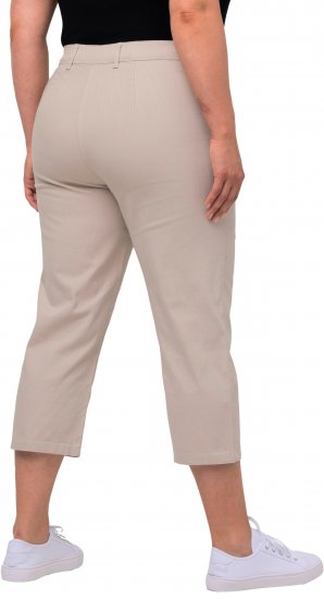 Ulla Popken Mony Stretch Capri Pants Orange - Jeans & Byxor i Stora Storlekar – Plus Size - 