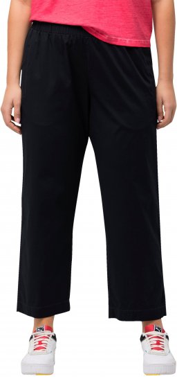 Ulla Popken Wide Leg Ruby Fit Stretch Chino Pants Dark Teal - Jeans & Byxor i Stora Storlekar – Plus Size - 