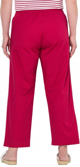 Ulla Popken Wide Leg Ruby Fit Stretch Chino Pants Salsa - Jeans & Byxor i Stora Storlekar – Plus Size - 
