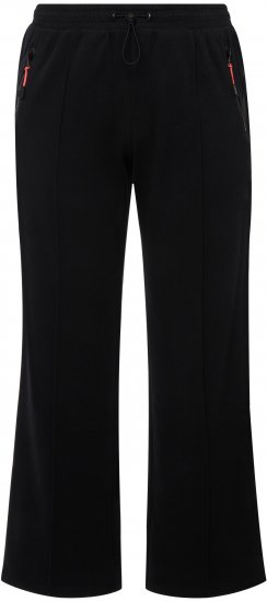 Ulla Popken Holo Detail Sweatpants Black - Jeans & Byxor i Stora Storlekar – Plus Size - 
