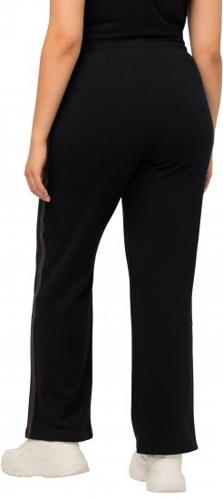 Ulla Popken Holo Detail Sweatpants Black - Jeans & Byxor i Stora Storlekar – Plus Size - 