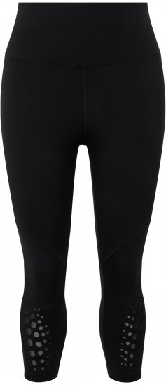 Ulla Popken Quick Dry Sport Crop Leggings Black - Jeans & Byxor i Stora Storlekar – Plus Size - 