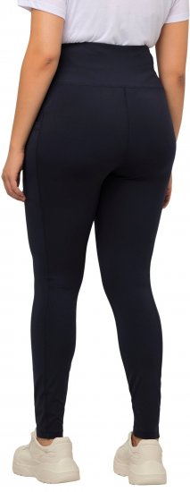 Ulla Popken High Waist Quick Dry Recycled Stretch Leggings Grey - Jeans & Byxor i Stora Storlekar – Plus Size - 