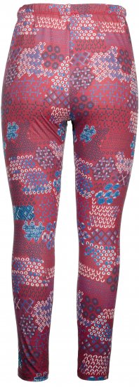 Ulla Popken Graphic Print Recycled Polyester Quick Dry Stretch Leggings Red - Jeans & Byxor i Stora Storlekar – Plus Size - 