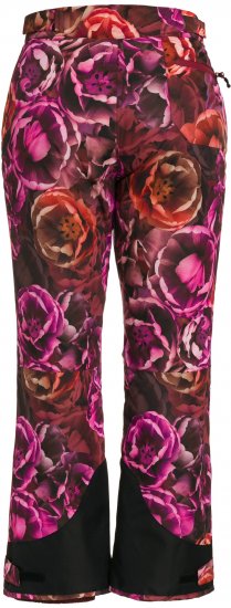 Ulla Popken Hyprar Rose Print Fully Lined Ski Pants Orange - Jeans & Byxor i Stora Storlekar – Plus Size - 