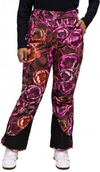 Ulla Popken Hyprar Rose Print Fully Lined Ski Pants Orange - Jeans & Byxor i Stora Storlekar – Plus Size - 