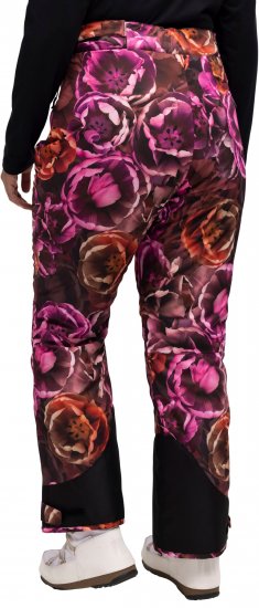 Ulla Popken Hyprar Rose Print Fully Lined Ski Pants Orange - Jeans & Byxor i Stora Storlekar – Plus Size - 
