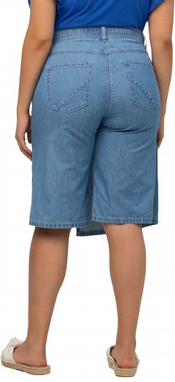 Ulla Popken Denim Wrap Look Skort Blue Denim - Jeans & Byxor i Stora Storlekar – Plus Size - 