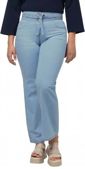 Ulla Popken Soft Denim Wide Leg Jeans Blue Denim - Jeans & Byxor i Stora Storlekar – Plus Size - 