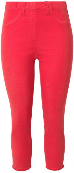 Ulla Popken Stretch Blend Bengaline Pants Neon Red - Jeans & Byxor i Stora Storlekar – Plus Size - 