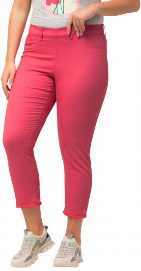 Ulla Popken Stretch Blend Bengaline Pants Light Pink - Jeans & Byxor i Stora Storlekar – Plus Size - 