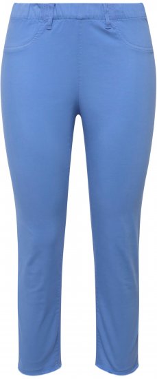 Ulla Popken Stretch Blend Bengaline Pants Blue - Jeans & Byxor i Stora Storlekar – Plus Size - 