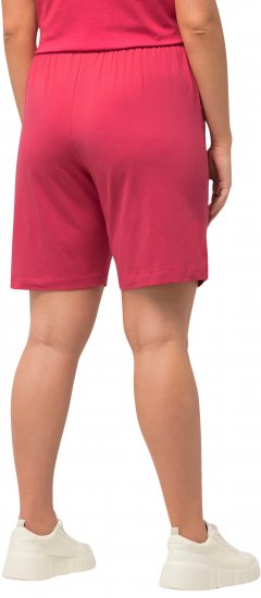 Ulla Popken Stretch Knit Bermuda Shorts Red - Jeans & Byxor i Stora Storlekar – Plus Size - 