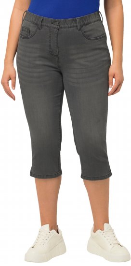 Ulla Popken Basic Capri Sarah Fit Jeans Gray - Jeans & Byxor i Stora Storlekar – Plus Size - 