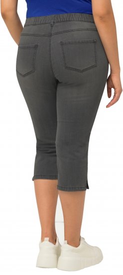 Ulla Popken Basic Capri Sarah Fit Jeans Gray - Jeans & Byxor i Stora Storlekar – Plus Size - 