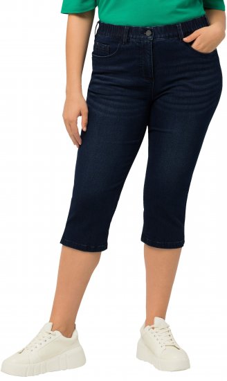 Ulla Popken Basic Capri Sarah Fit Jeans Denim Blue - Jeans & Byxor i Stora Storlekar – Plus Size - 