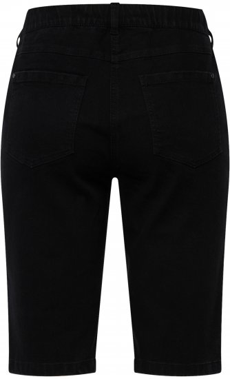 Ulla Popken Basic Denim Mandy Bermuda Shorts Black - Jeans & Byxor i Stora Storlekar – Plus Size - 