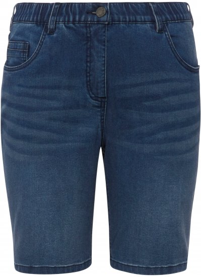 Ulla Popken Basic Denim Mandy Bermuda Shorts Light Blue Denim - Jeans & Byxor i Stora Storlekar – Plus Size - 