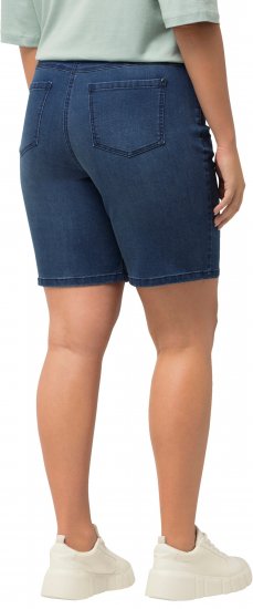 Ulla Popken Basic Denim Mandy Bermuda Shorts Light Blue Denim - Jeans & Byxor i Stora Storlekar – Plus Size - 