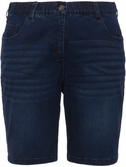 Ulla Popken Basic Denim Mandy Bermuda Shorts Blue Denim - Jeans & Byxor i Stora Storlekar – Plus Size - 