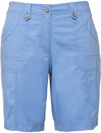 Ulla Popken Cargo Bermuda Shorts Cloud Blue - Jeans & Byxor i Stora Storlekar – Plus Size - 