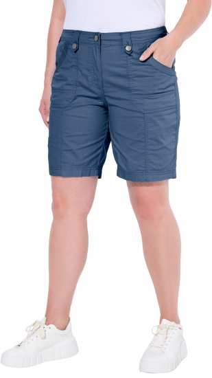 Ulla Popken Cargo Bermuda Shorts Atlantic Blue - Jeans & Byxor i Stora Storlekar – Plus Size - 