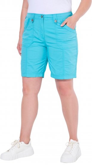 Ulla Popken Cargo Bermuda Shorts Blue - Jeans & Byxor i Stora Storlekar – Plus Size - 