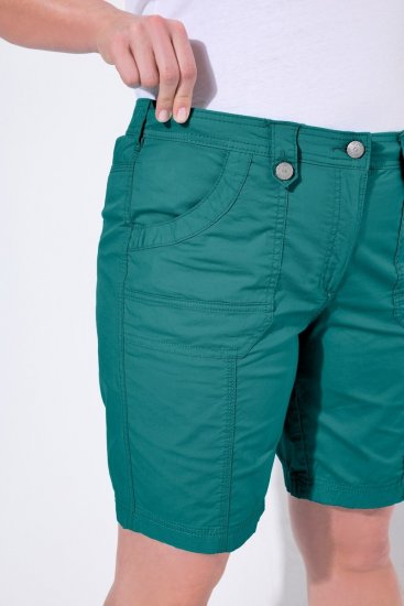 Ulla Popken Cargo Bermuda Shorts Teal - Shorts - Shorts för kvinnor i stora storlekar
