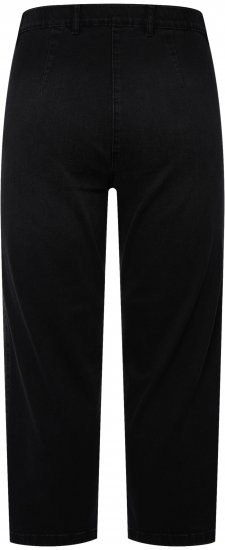 Ulla Popken Cropped Stretch Blend Mony Jeans Black - Jeans & Byxor i Stora Storlekar – Plus Size - 