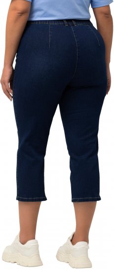 Ulla Popken Cropped Stretch Blend Mony Jeans Blue Denim - Jeans & Byxor i Stora Storlekar – Plus Size - 