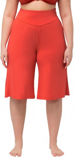 Ulla Popken Wide Leg Flared Bermuda Shorts - Jeans & Byxor i Stora Storlekar – Plus Size - 