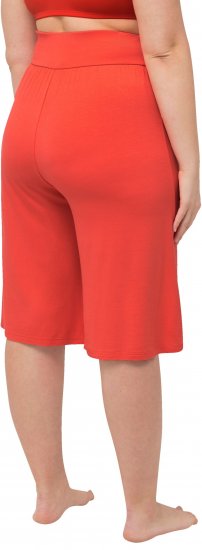 Ulla Popken Wide Leg Flared Bermuda Shorts - Jeans & Byxor i Stora Storlekar – Plus Size - 
