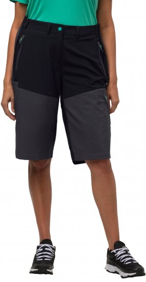 Ulla Popken Water Repellent Nordic Walking Shorts Black - Jeans & Byxor i Stora Storlekar – Plus Size - 