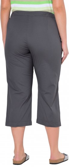 Ulla Popken Cropped Ruby Fit Pants Graphite Grey - Jeans & Byxor i Stora Storlekar – Plus Size - 