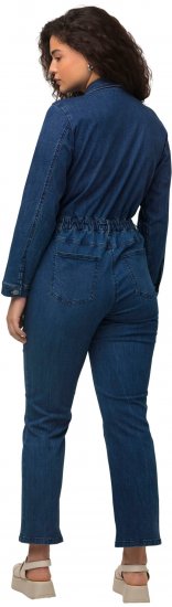 Ulla Popken Denim Boiler Suit Blue Denim - Jeans & Byxor i Stora Storlekar – Plus Size - 