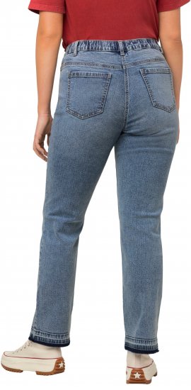 Ulla Popken Wide Leg Stretch Fit Mandy Jeans Light Blue Denim - Jeans & Byxor i Stora Storlekar – Plus Size - 