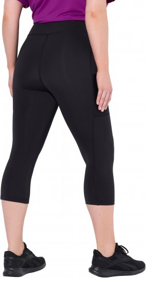 Ulla Popken Cropped High Waisted Leggings Black - Jeans & Byxor i Stora Storlekar – Plus Size - 