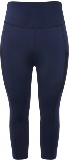 Ulla Popken Cropped High Waisted Leggings Navy - Jeans & Byxor i Stora Storlekar – Plus Size - 