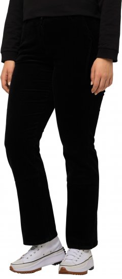 Ulla Popken Mandy Corduroy Pants Black - Jeans & Byxor i Stora Storlekar – Plus Size - 
