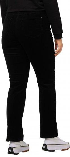 Ulla Popken Mandy Corduroy Pants Black - Jeans & Byxor i Stora Storlekar – Plus Size - 