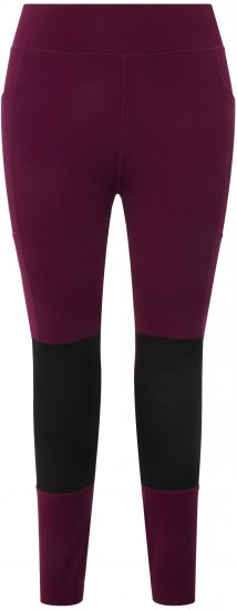 Ulla Popken High Waisted Hiking Leggings Purple - Jeans & Byxor i Stora Storlekar – Plus Size - 