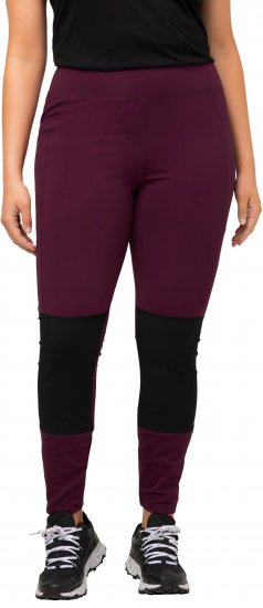 Ulla Popken High Waisted Hiking Leggings Purple - Jeans & Byxor i Stora Storlekar – Plus Size - 
