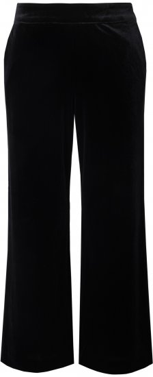 Ulla Popken Velvet Suit Pants Black - Jeans & Byxor i Stora Storlekar – Plus Size - 