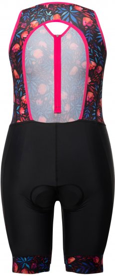 Ulla Popken Functional Padded Zip Front Cycling Leotard Black - Jeans & Byxor i Stora Storlekar – Plus Size - 