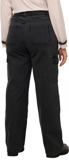 Ulla Popken Mandy Cargo Jeans Black - Jeans & Byxor i Stora Storlekar – Plus Size - 