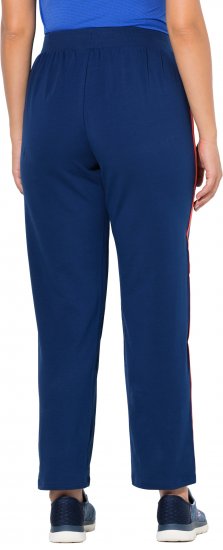Ulla Popken Side Stripe Joggers Blue - Jeans & Byxor i Stora Storlekar – Plus Size - 