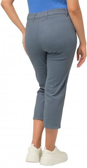 Ulla Popken Cropped Stretch Fit Mony Pants Light Sapphire - Jeans & Byxor i Stora Storlekar – Plus Size - 