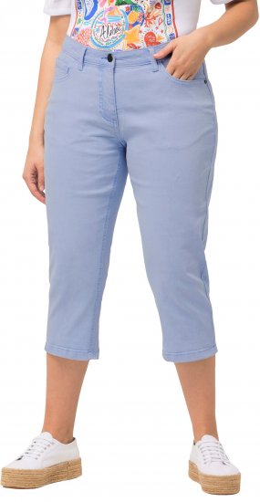 Ulla Popken Capri Boyfriend Jeans Blue - Jeans & Byxor i Stora Storlekar – Plus Size - 