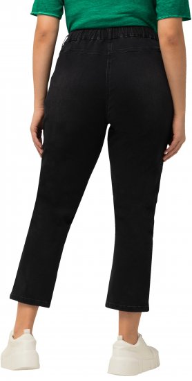 Ulla Popken Sienna Crop Stretch Jeans Black - Jeans & Byxor i Stora Storlekar – Plus Size - 