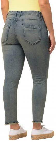 Ulla Popken Fringed Hem Sarah Jeans Blue - Jeans & Byxor i Stora Storlekar – Plus Size - 